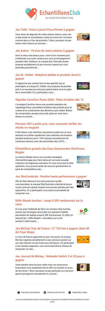 EchantillonsClub.com : Profitez des derniers bons plans 😍