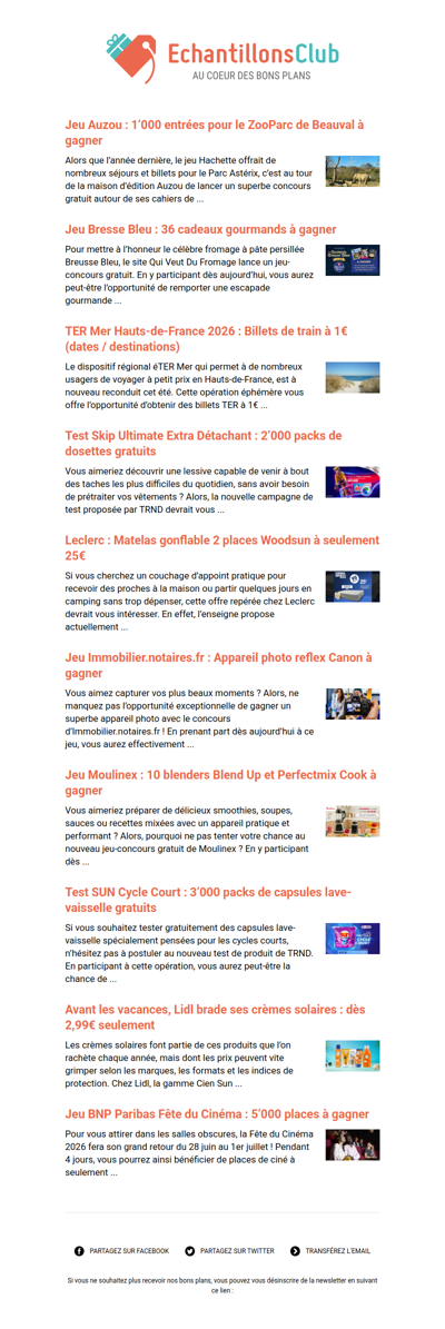 EchantillonsClub.com : Profitez des derniers bons plans 😍