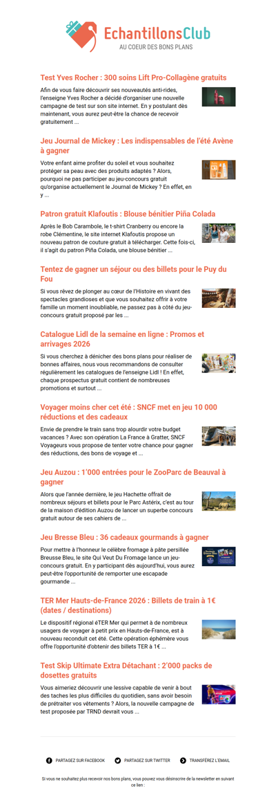 EchantillonsClub.com : Profitez des derniers bons plans 😍
