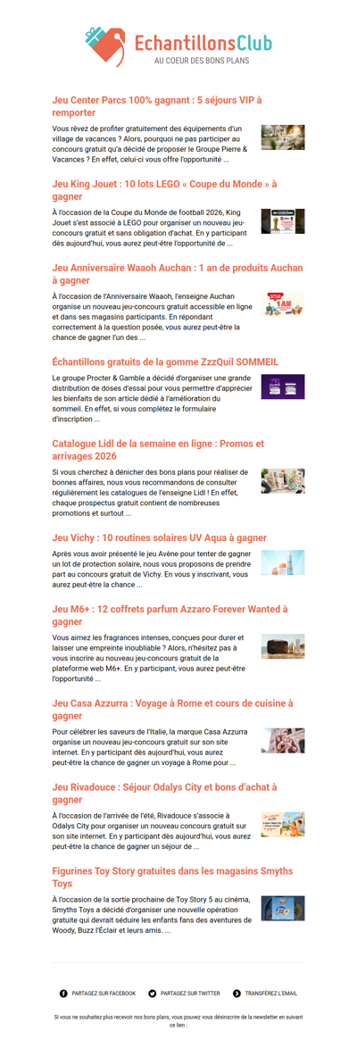 EchantillonsClub.com : Profitez des derniers bons plans 😍