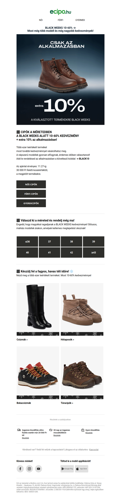 ⬛ 10-60% kedvezmény a méretedre ⬛