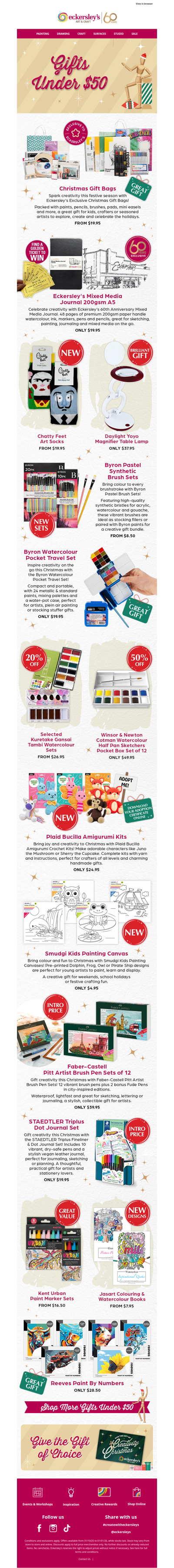 Christmas made easy with Gifts under $50! 🎁