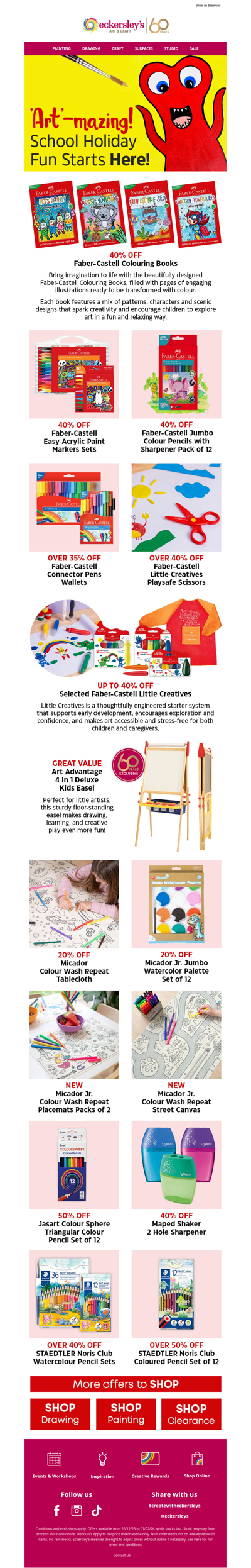 School Holidays, but Make Them Art-mazing!