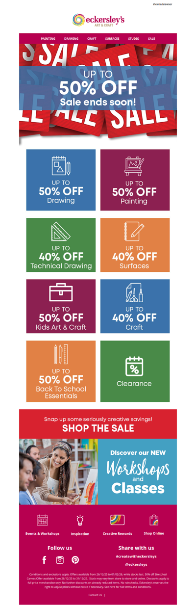 Our Art & Craft Sale ENDS SOON! ✏️📚