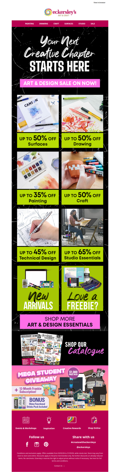 Our Art & Design Essentials SALE is on NOW!