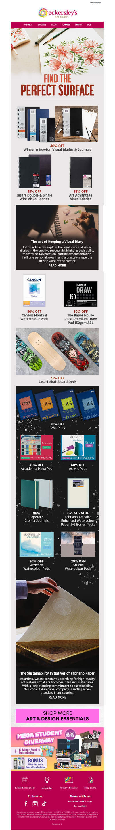 Spectacular savings on Surfaces!