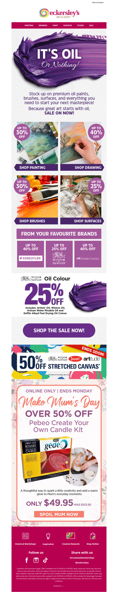 It's OIL or Nothing! SALE ON NOW!