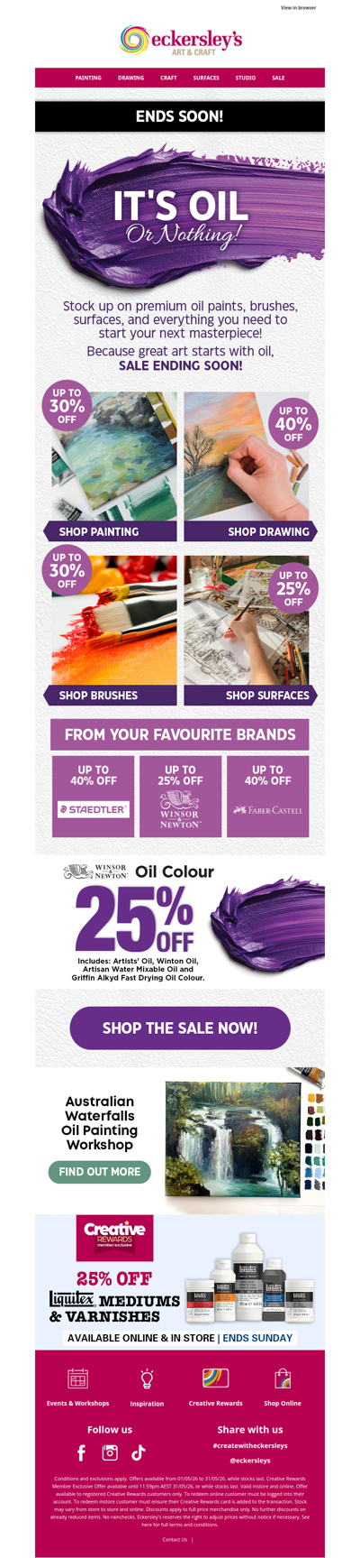 It's OIL or Nothing! Sale ends Sunday!