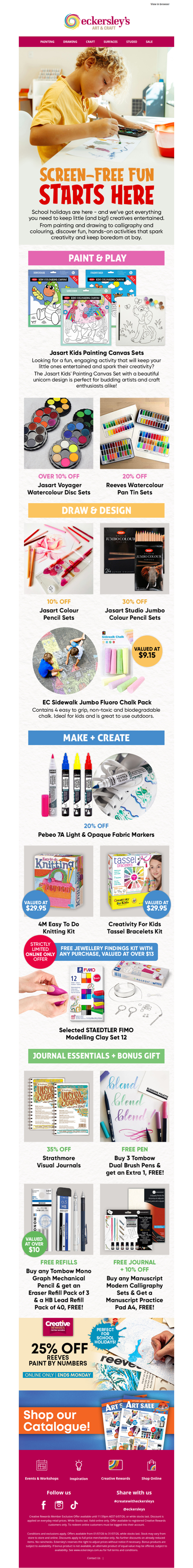 Creative Fun for the School Holidays