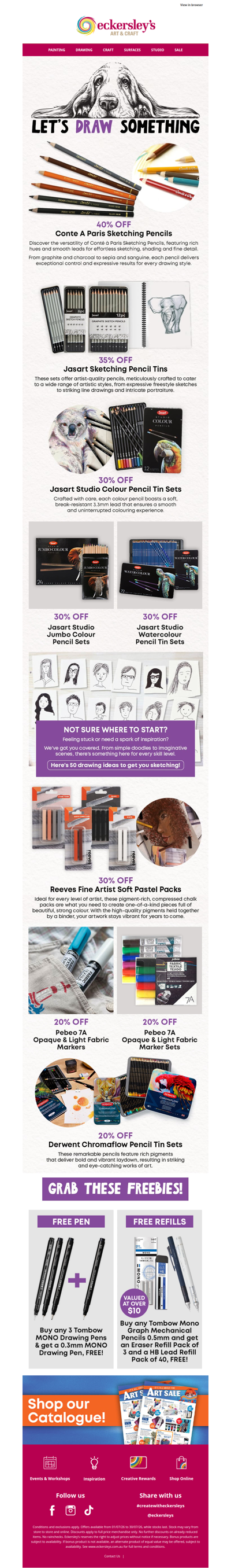 Get ready to sketch your ideas!