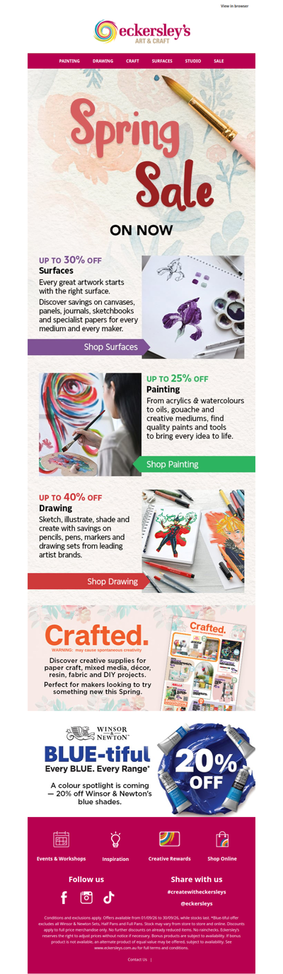 Spring Sale Starts Here 🎨🌸