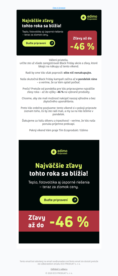 Cez víkend nič nenakupujte !