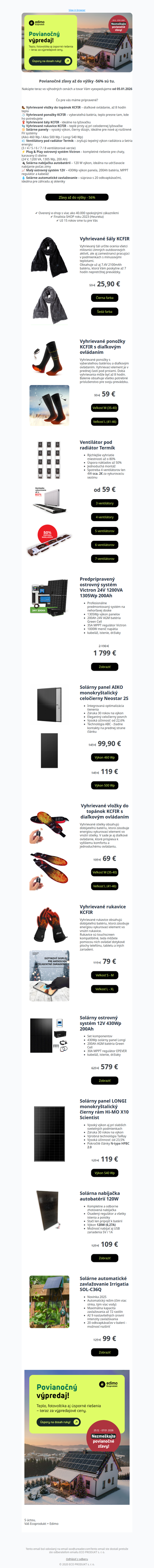 🔥🛒 Povianočný výpredaj