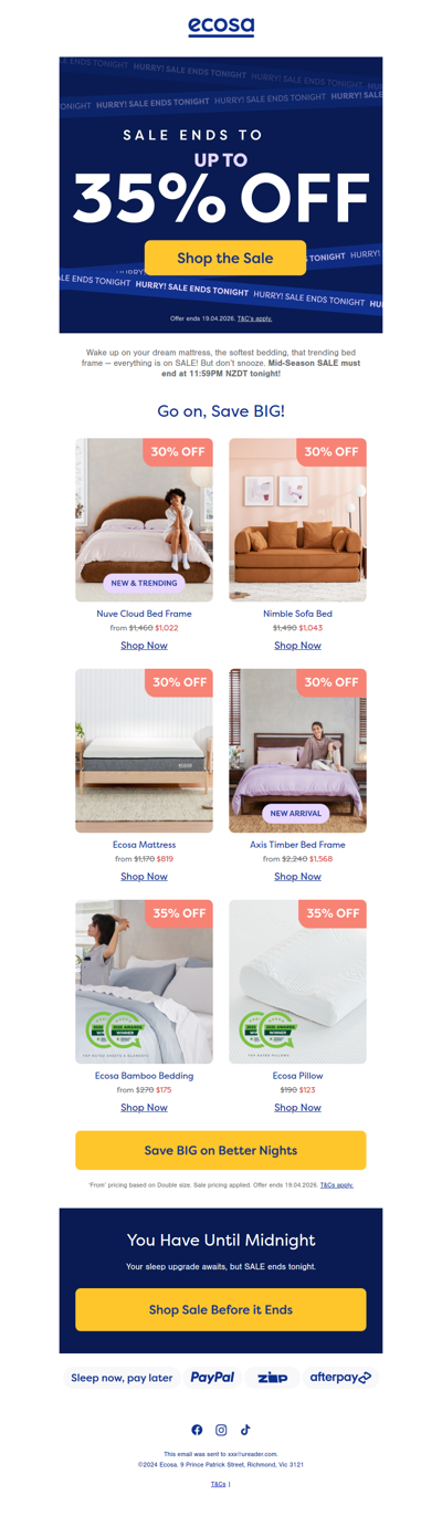 Snoozer, Have you set your alarm?