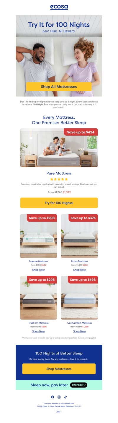 A mattress with an at-home trial? Dreamy!