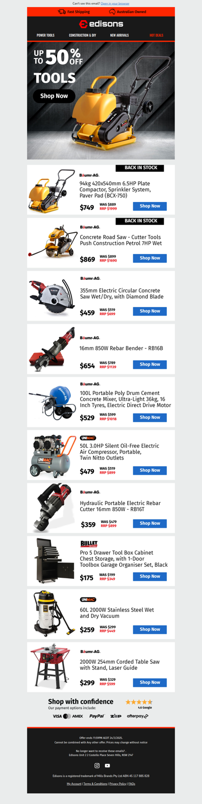 🛠️ Up to Half-Off Tools? Yes, Please! 🎉