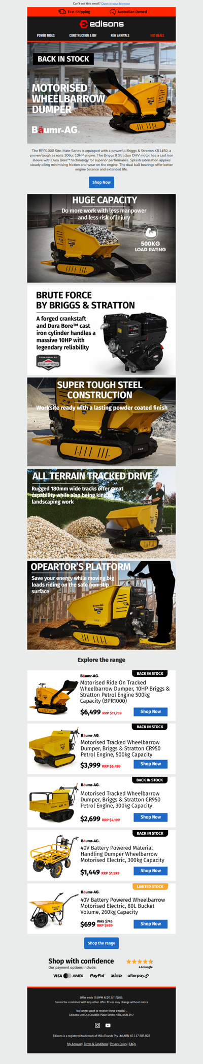 🚜 Baumr-AG Ride-On Dumper – Ready for Action! 💪