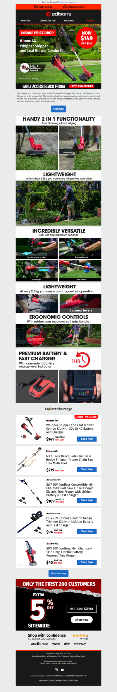 💥Baumr‑AG Garden Combo Kit Now $149!