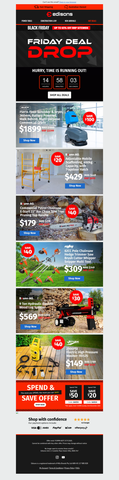 🎁 Black Friday Deals + $50 OFF⚡