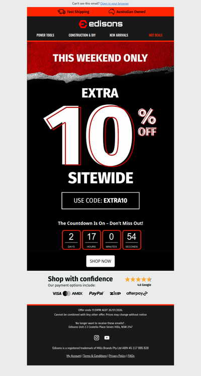 Extra 10% Off? Yes, Please! 😎