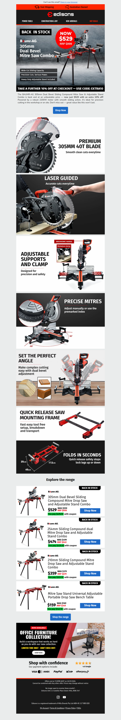 Back by Demand: Baumr‑AG Saw & Stand👋🏼