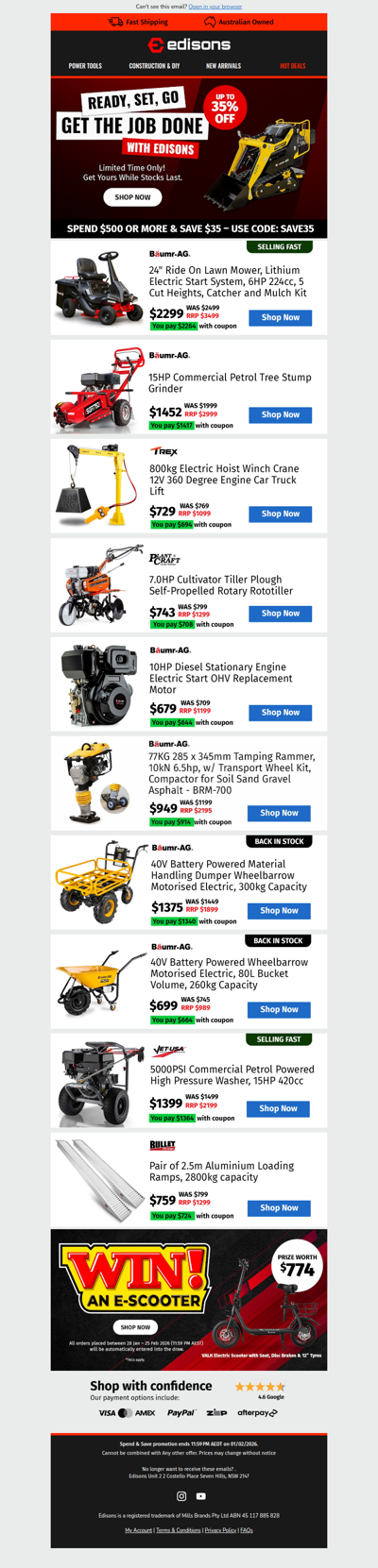 💰How About $35 Off Your Order?