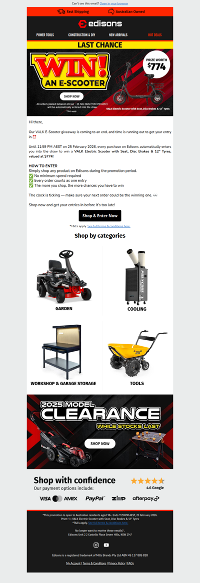 ⏰ Tick Tock — Only Days Left to Win! 🎁