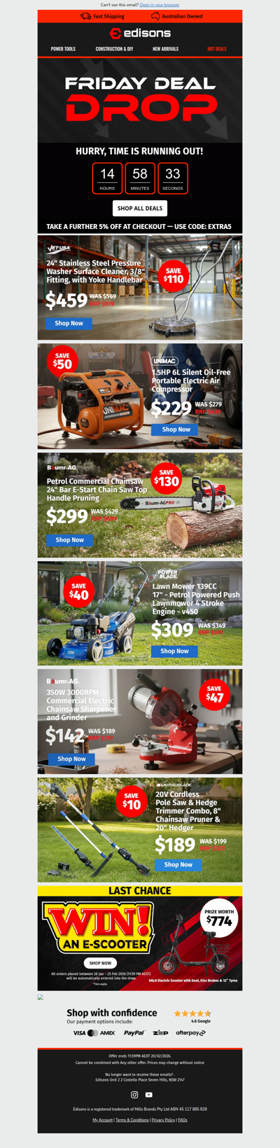 🚧 Deals Drop Today  + Extra 5% Off