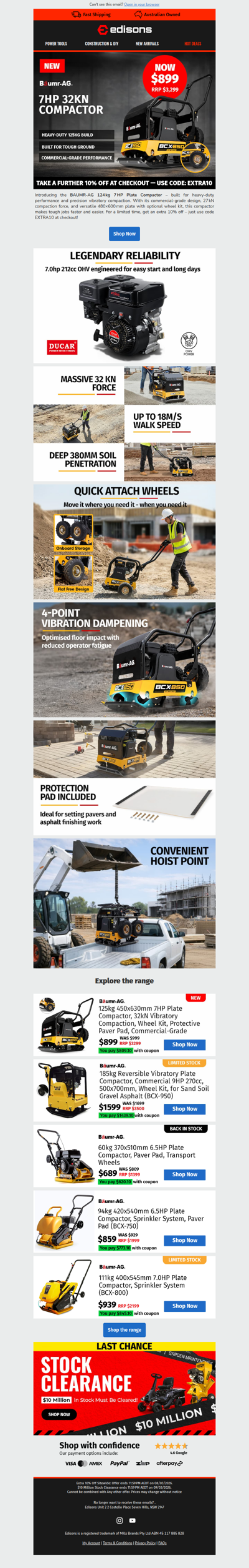 🚧 New BAUMR-AG Plate Compactor