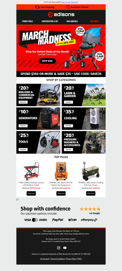 📍 Big March Deals – Save Up to 35%