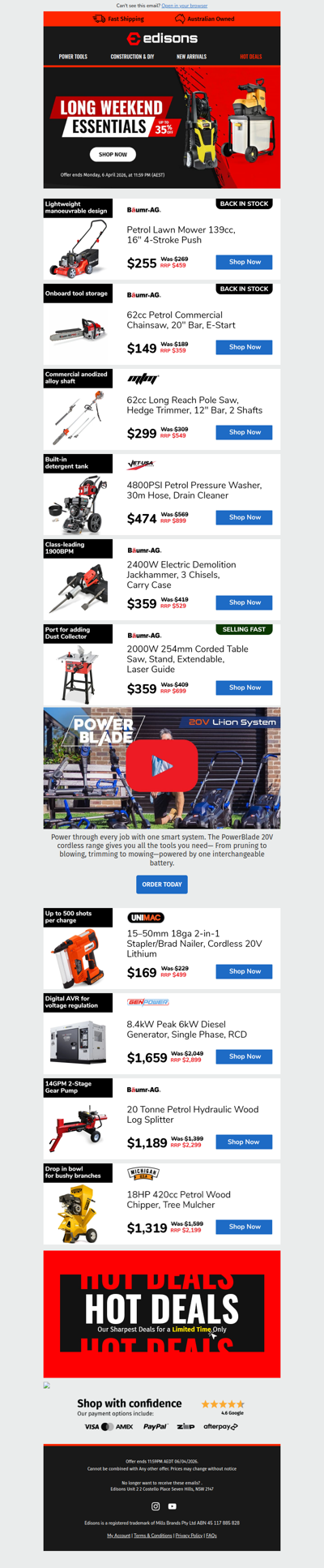 🏕️ Long Weekend Essentials Start Here 🔧