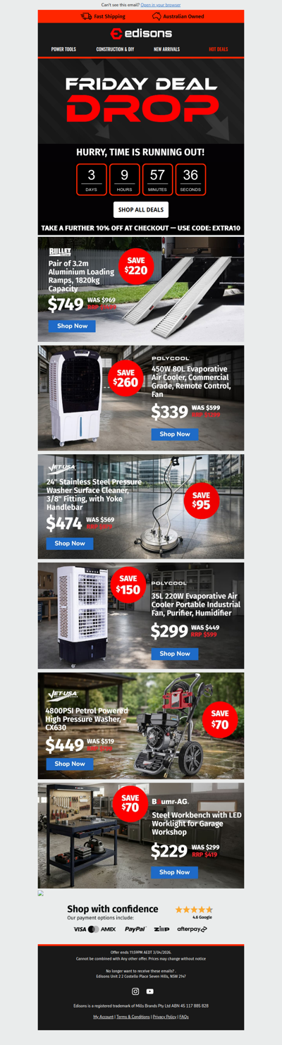 Your Friday Deals Are Waiting ⏱️