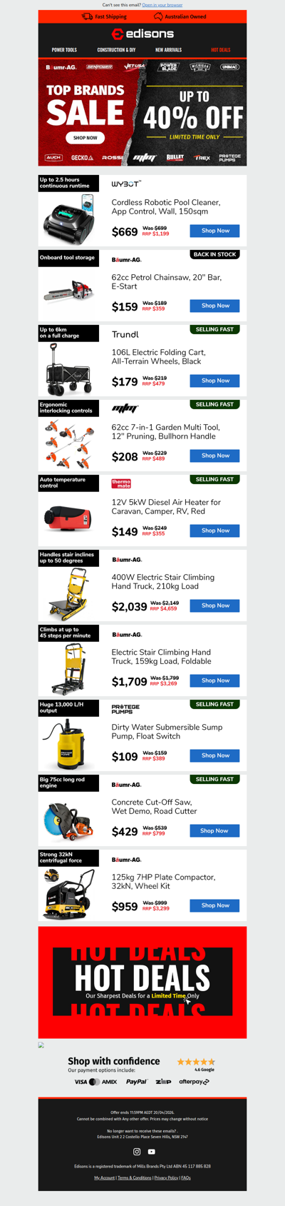 📦 Stock Up on Our Leading Brands 🚛