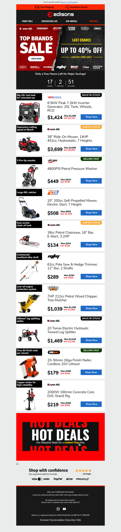 ⏰ Final Hours: Top Brands Sale 🚨