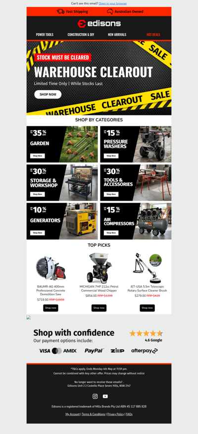 Big Savings Across the Edisons Range 💥