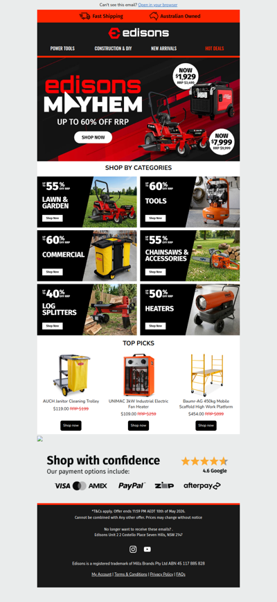 🔥 Save Up to 60% off RRP Sitewide!