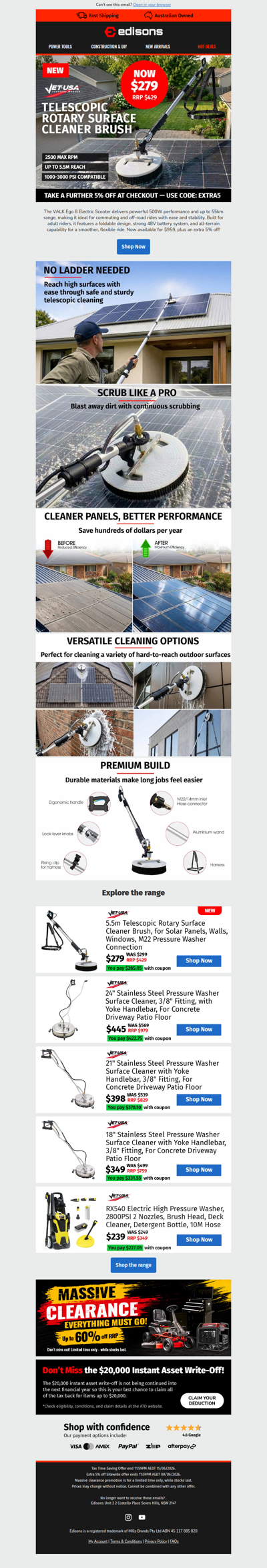 🆕 Just Launched: Jet-USA 5.5m Cleaner
