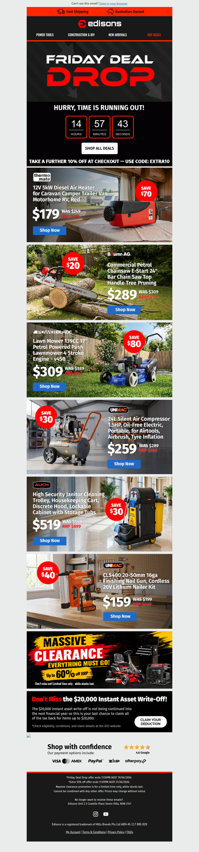 Friday Flash Deals + Extra 10% Off