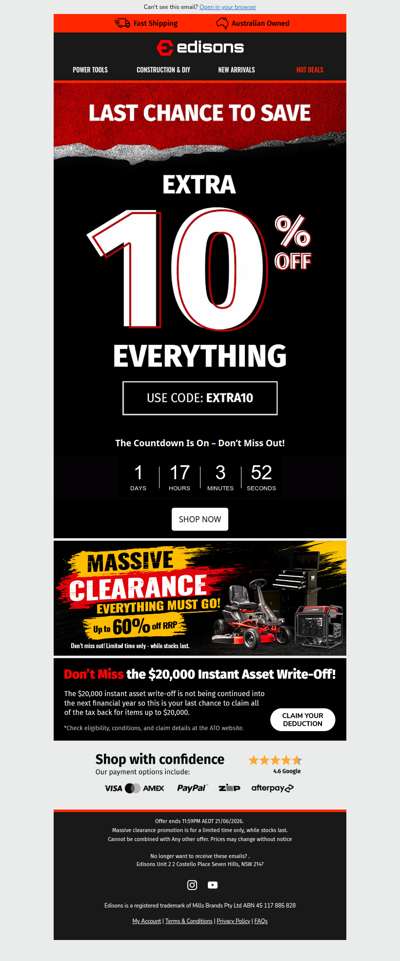 🔥 Extra 10% Off Everything
