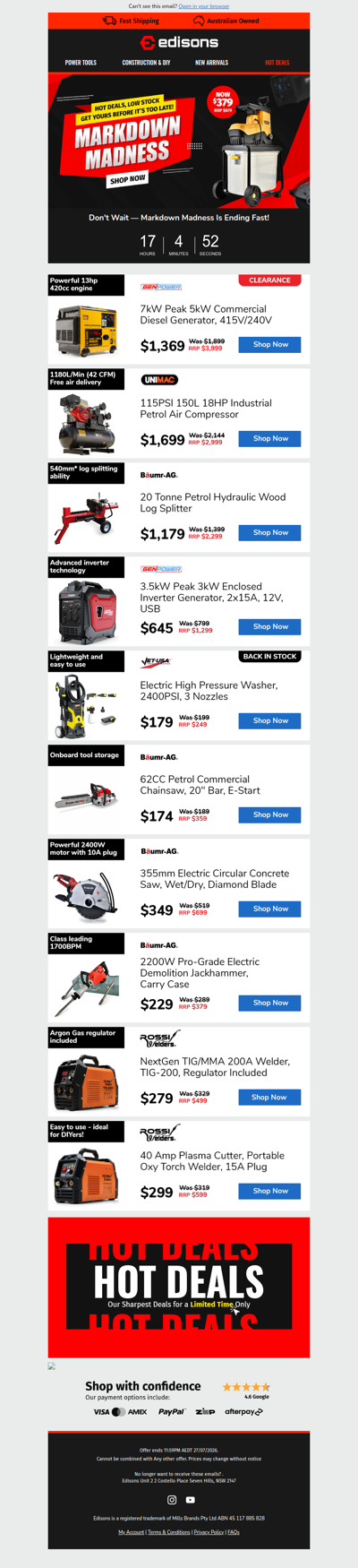 ⏰ Final Hours of Markdown Madness 🚨