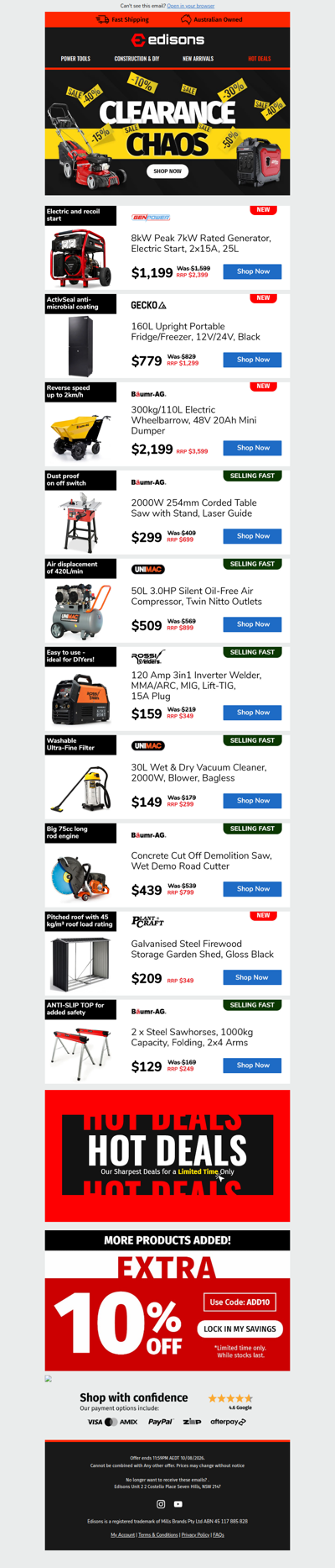 🛠️ The Clearance Event You Can't Miss 💎