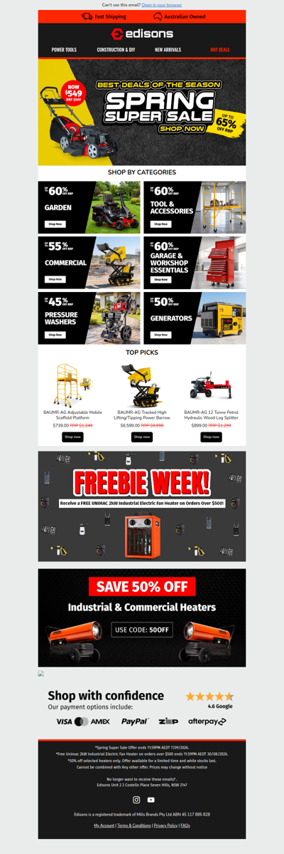 🔥 Hurry: Up to 65% Off RRP!