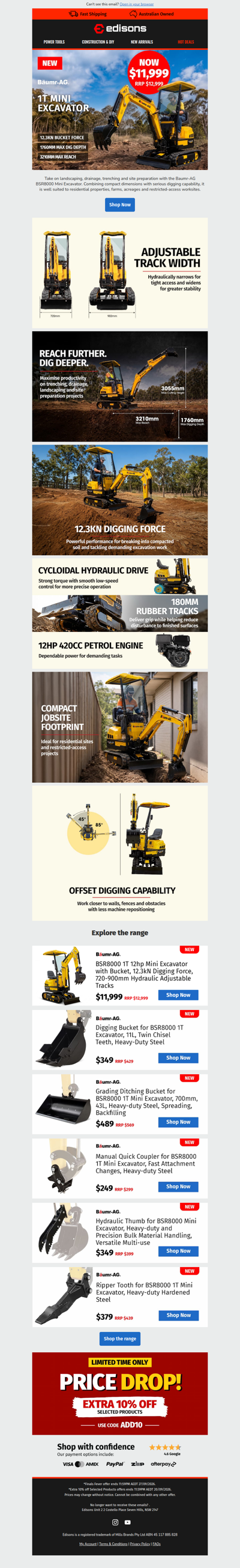 🚜 NEW: Baumr-AG Mini Excavator