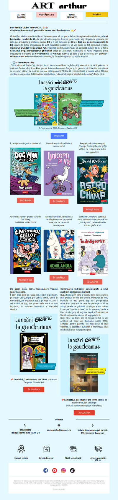 🚀 🎨  Lansări miniGRAFIC & GRAFIC la Târgul Gaudeamus! 📚