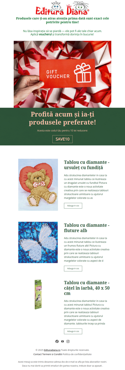 Uneori,  intuiția știe mai bine ce ai nevoie! Aplică voucherul și bucură-te de produsele tale preferate!