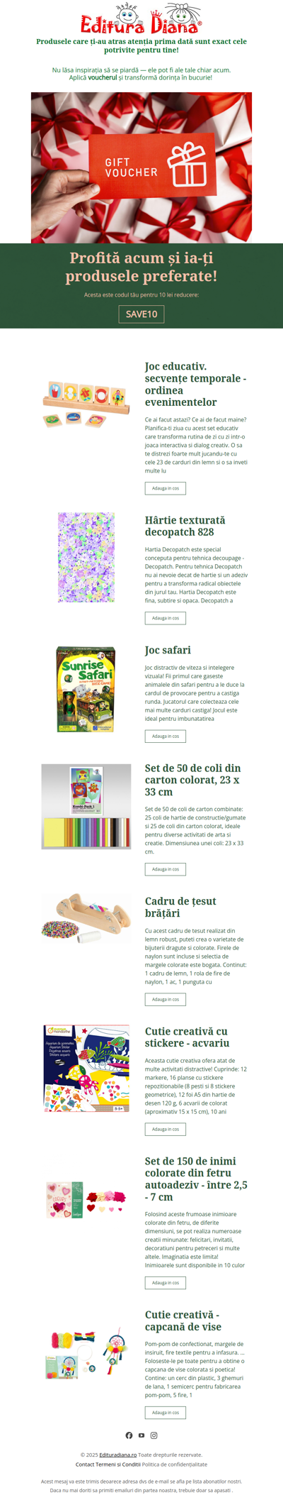 Uneori,  intuiția știe mai bine ce ai nevoie! Aplică voucherul și bucură-te de produsele tale preferate!