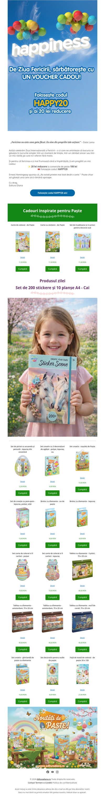 De Ziua Internațională a Fericirii: un motiv în plus să te bucuri.💌 Deschide BONUSUL de fericire