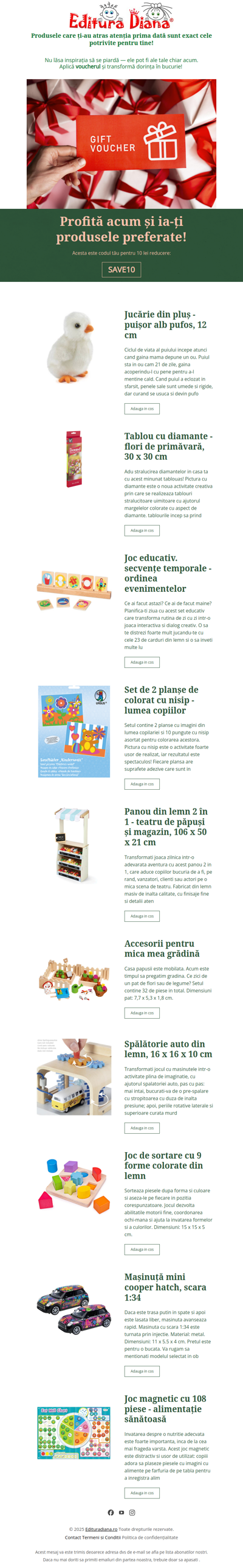 Uneori,  intuiția știe mai bine ce ai nevoie! Aplică voucherul și bucură-te de produsele tale preferate!