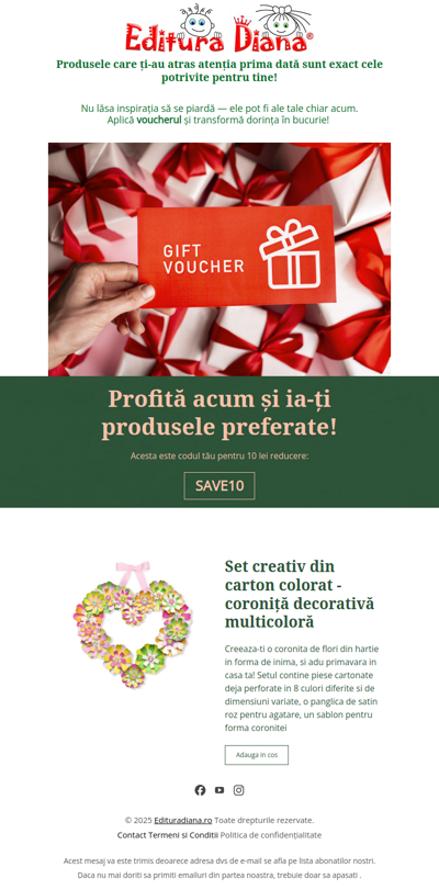 Uneori,  intuiția știe mai bine ce ai nevoie! Aplică voucherul și bucură-te de produsele tale preferate!
