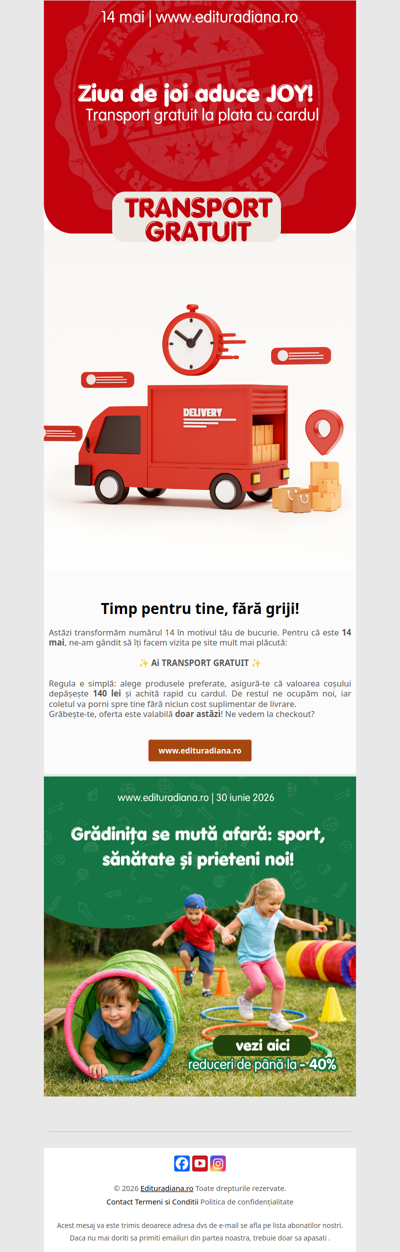 TRANSPORT GRATUIT azi🎁Ne vedem la checkout?